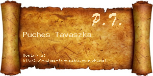 Puches Tavaszka névjegykártya